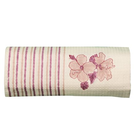 English Rose  Block Printed Bath Towel - Image 3