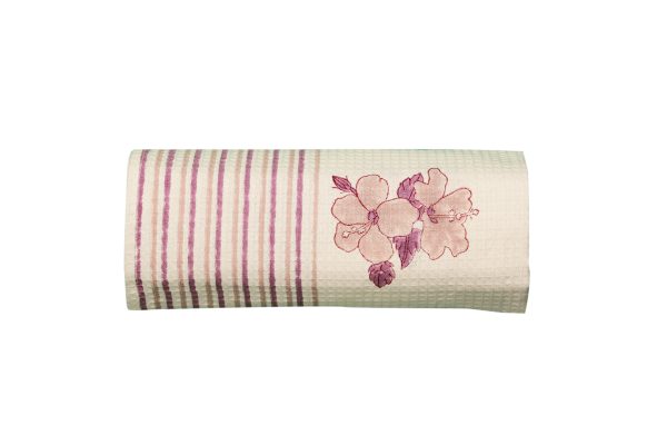 English Rose  Block Printed Bath Towel - Image 3