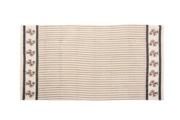 Gray Lvy  Block Printed Bath Towel - Image 2