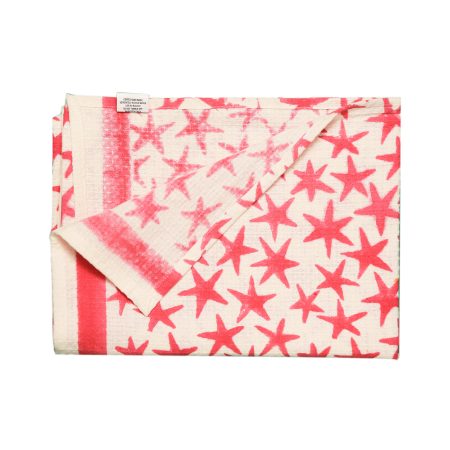Pink Alpha Star Block Printed Kids Bath Towels - Image 3