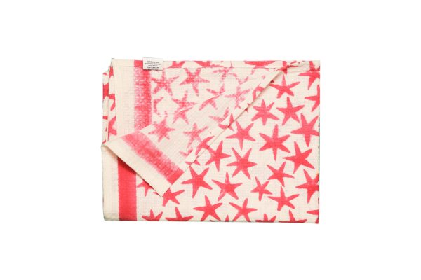Pink Alpha Star Block Printed Kids Bath Towels - Image 3