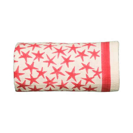 Pink Alpha Star Block Printed Kids Bath Towels - Image 4