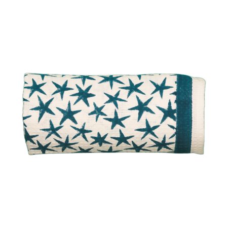 Blue Alpha Star Block Printed Kids Bath Towels - Image 4