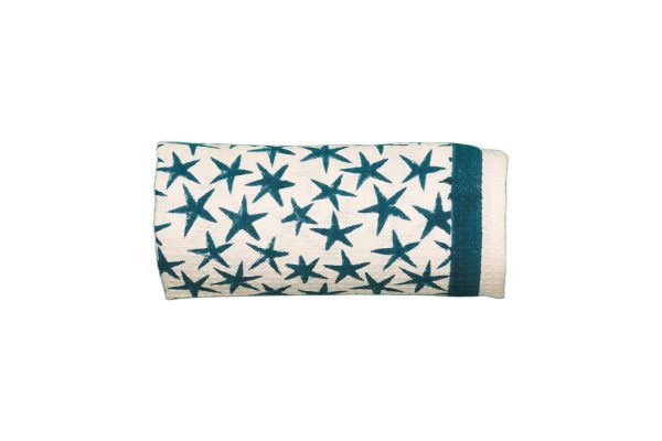 Blue Alpha Star Block Printed Kids Bath Towels - Image 4