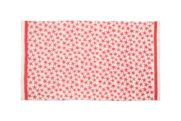 Pink Alpha Star Block Printed Kids Bath Towels - Image 2