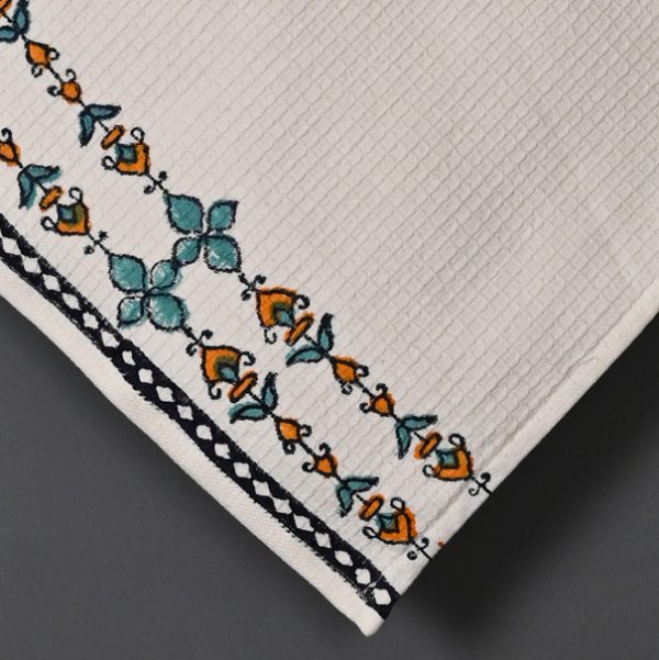 PREMIUM Sassy Yellow Ultrasoft Block Printed Adult Bath Towels - Image 2