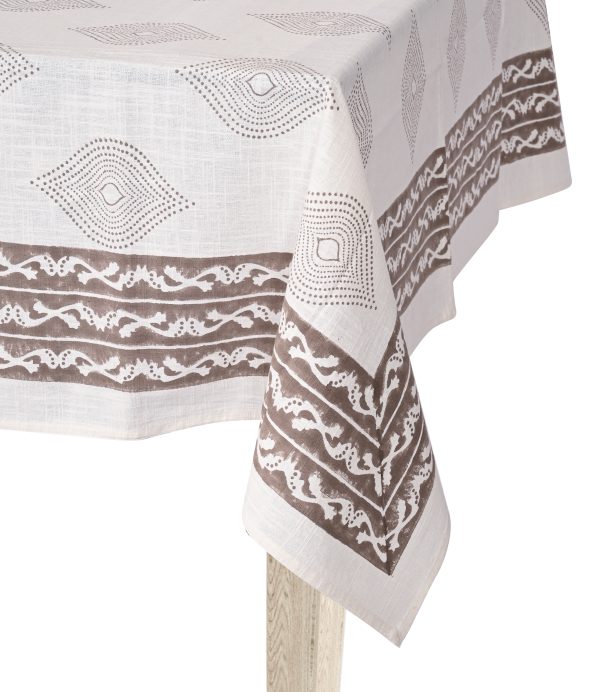 Copper Coin Block Printed Table Cover - Image 3