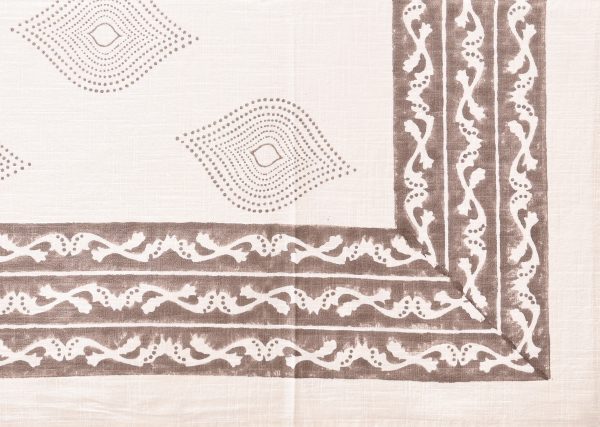 Copper Coin Block Printed Table Cover - Image 2