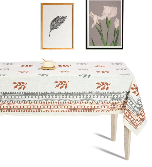 Maple Sugar Block Printed Table Cover