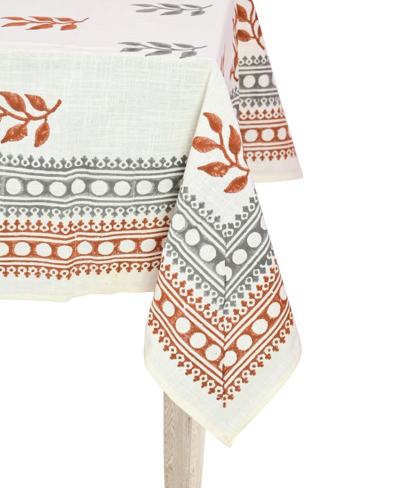 Maple Sugar Block Printed Table Cover - Image 3
