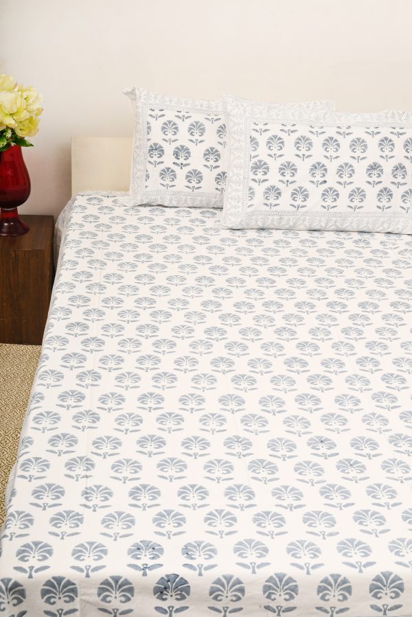 Boyish Grin Block Printed Bedsheet - Image 2