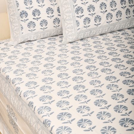 Boyish Grin Block Printed Bedsheet