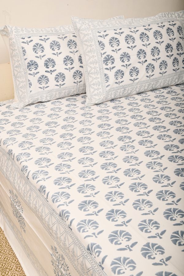 Boyish Grin Block Printed Bedsheet