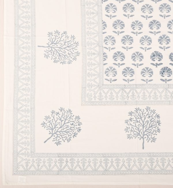 Boyish Grin Block Printed Bedsheet - Image 3