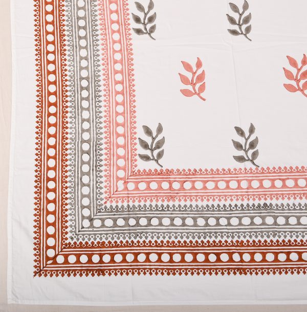 Maple Sugar Block Printed Bedsheet - Image 3
