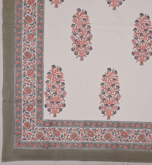 Mouring Dove Block Printed Bedsheet - Image 2