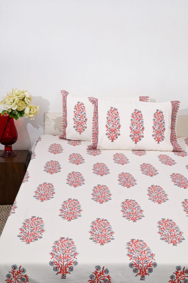 Mouring Dove Block Printed Bedsheet - Image 3
