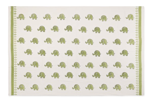 Dumbo the Elephant Block Printed Kids Bath Towels - Image 3