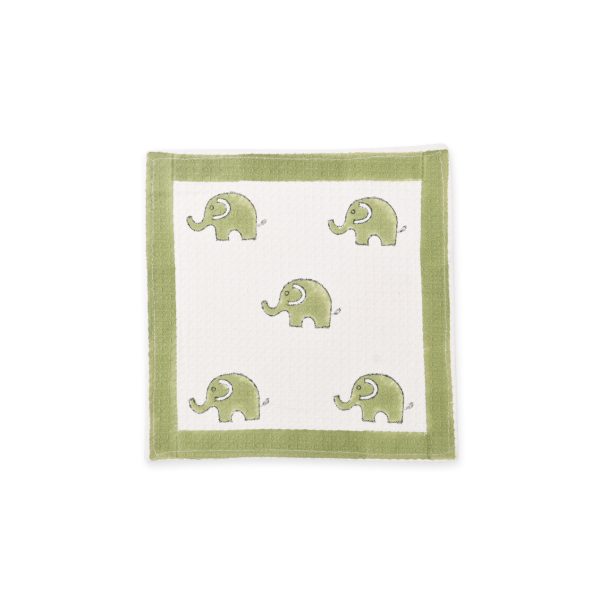 Dumbo the Elephant Block Printed Face Towels - Image 2