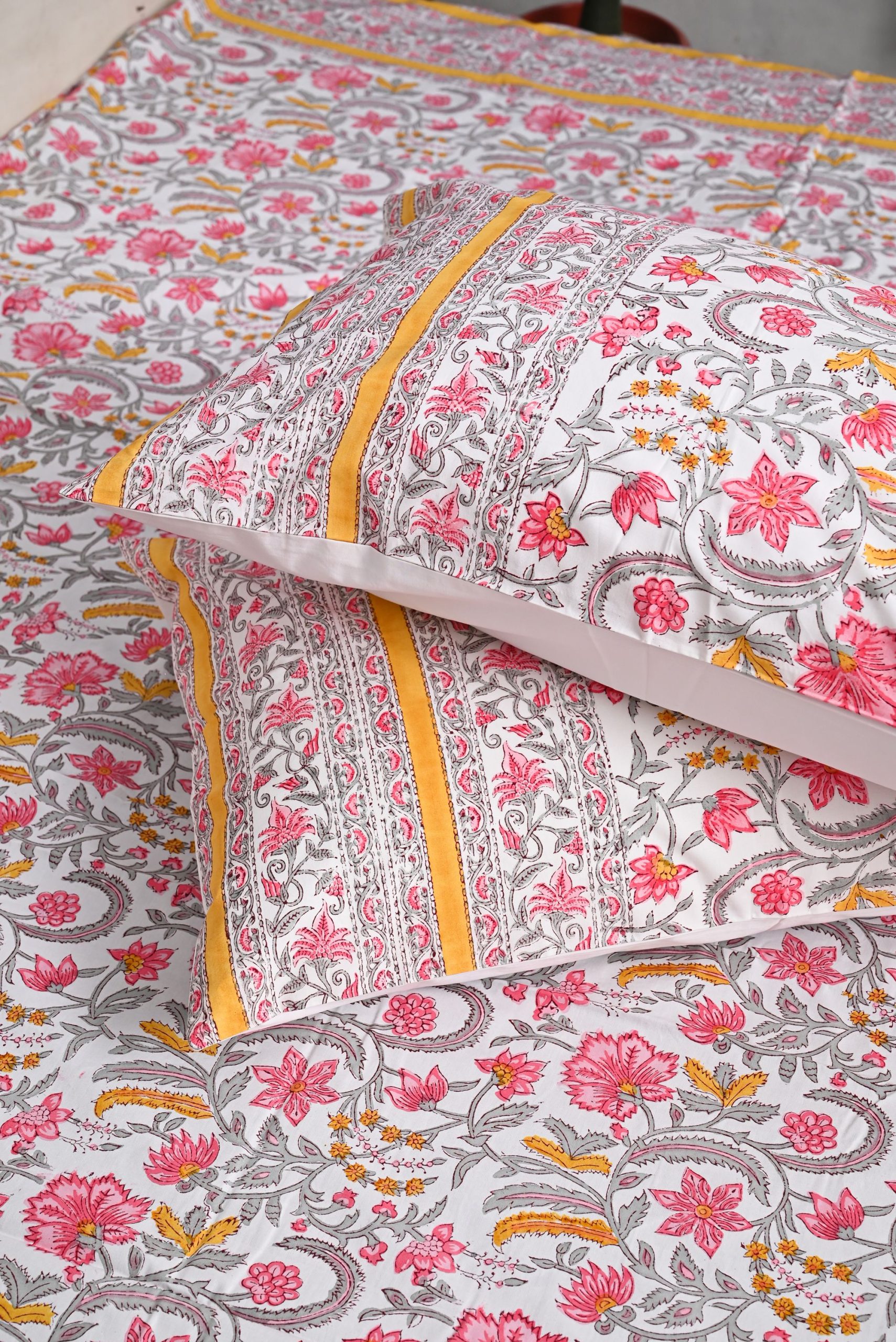 Gypsy Song Block Printed Bedsheet - Image 2