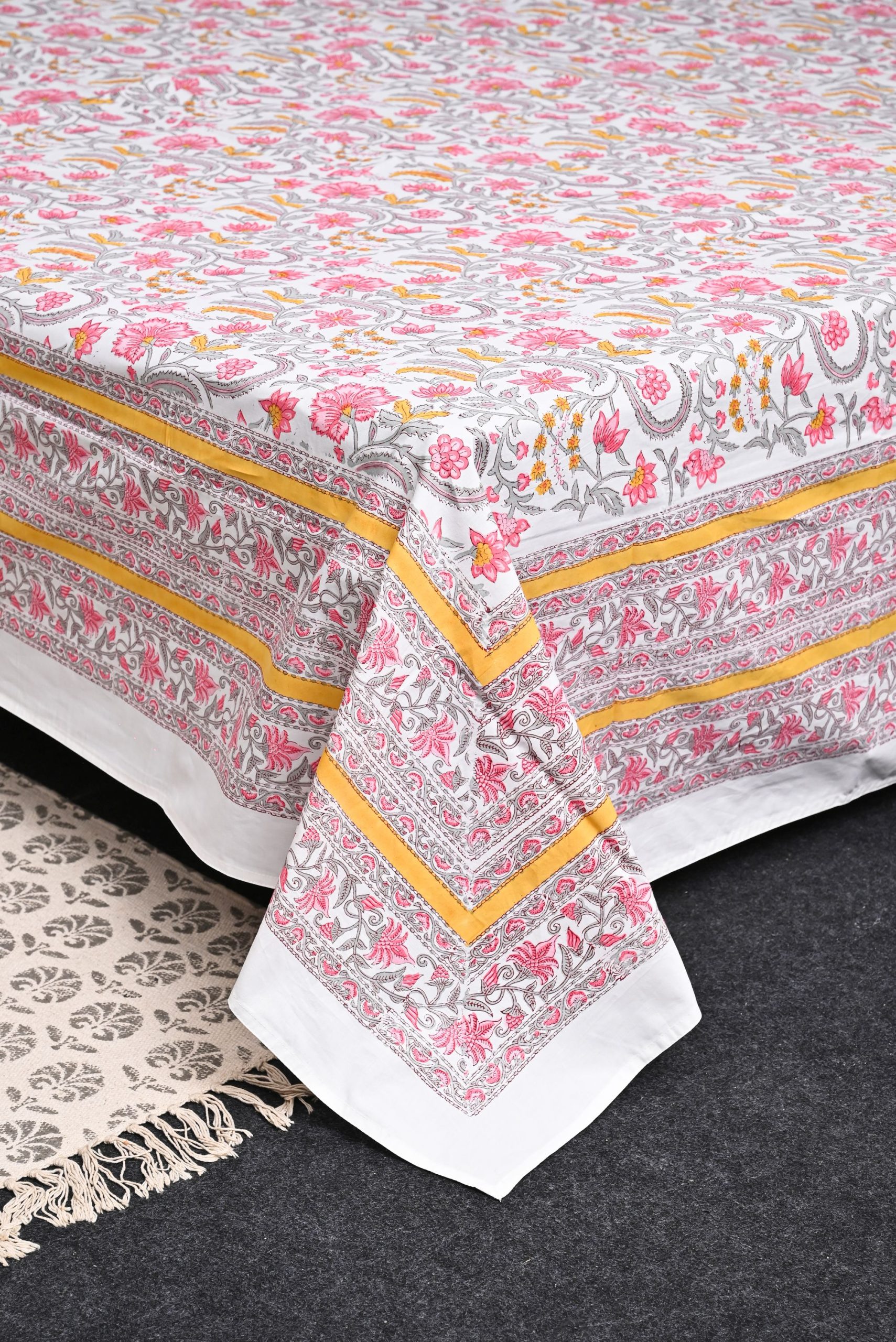 Gypsy Song Block Printed Bedsheet - Image 3