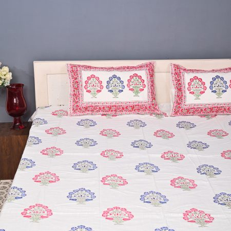 Port Royale Block Printed , Jacquard Bedcover - Image 2