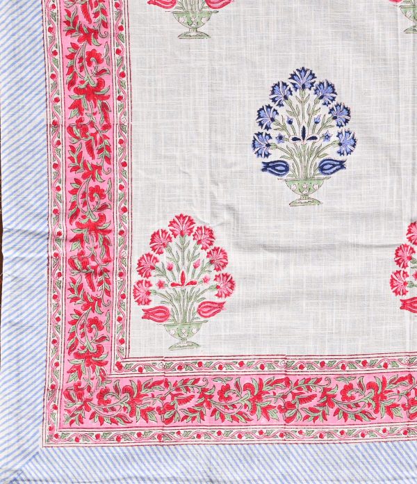 Port Royale Block Printed , Jacquard Bedcover - Image 3