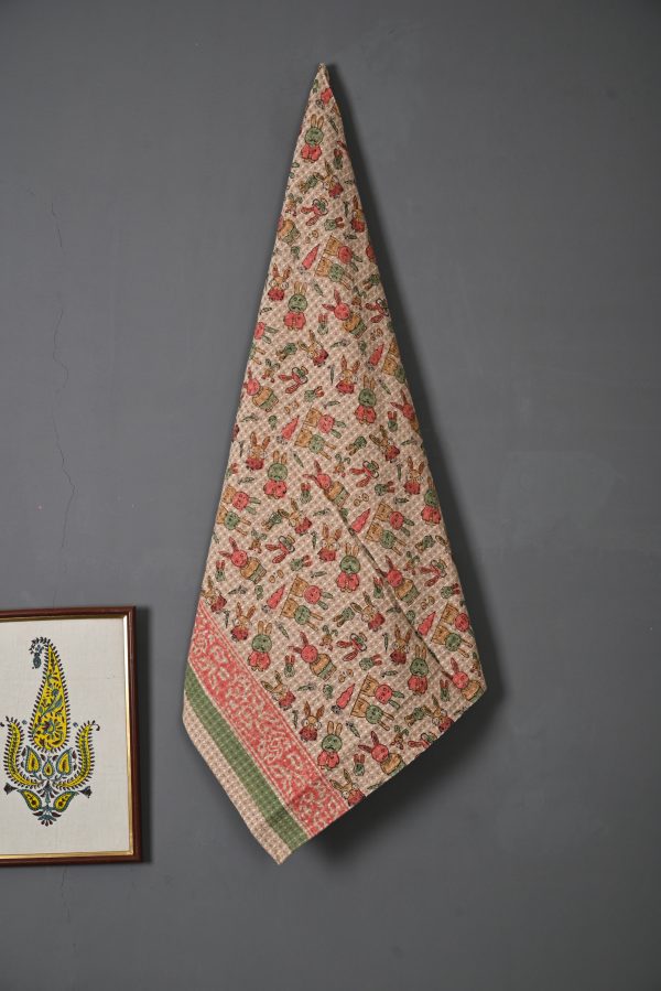 Bean Block Printed Kids Bath Towels