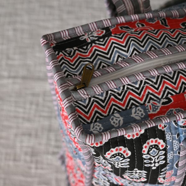Lazy Phlox Handmade cotton bags - Image 2