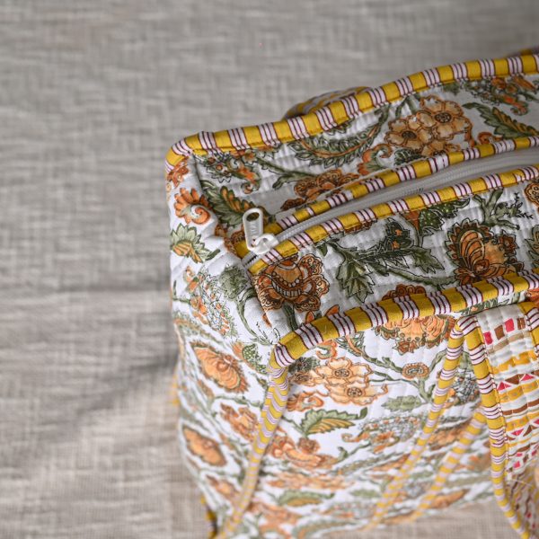 Golden Yellow Handmade cotton bags - Image 2