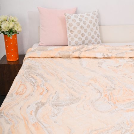 Elm  Block Printed Cotton Quilt - Image 2