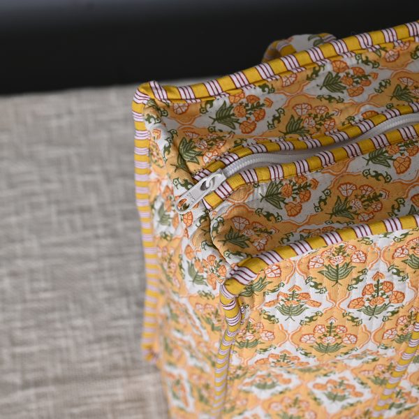 Sassy Yellow Handmade cotton bags - Image 2