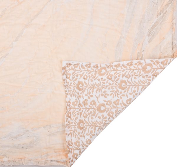 Elm  Block Printed Cotton Quilt - Image 3