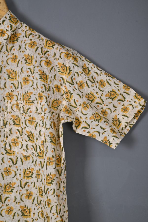 Rococco Yellow cotton Handcrafted shirt - Image 2
