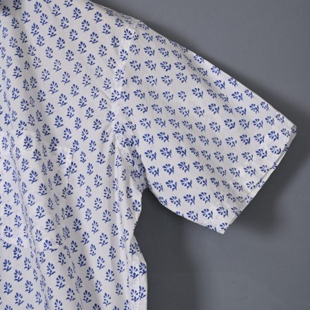 Cameo Blue Premium cotton Handcrafted HALF Sleeves SHIRTS - Image 2