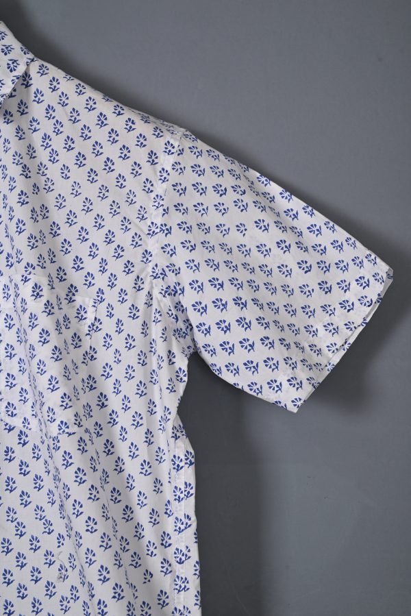 Cameo Blue Premium cotton Handcrafted HALF Sleeves SHIRTS - Image 2