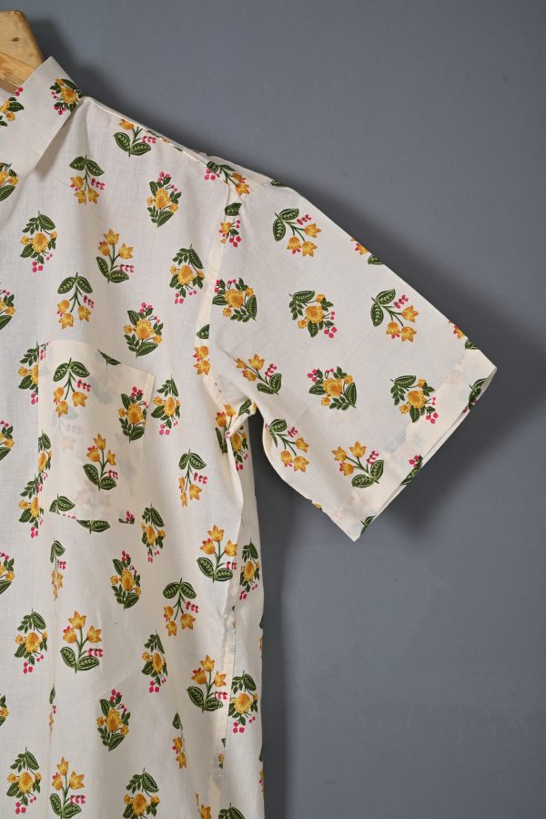 Dried Moss cotton Handcrafted shirt - Image 2