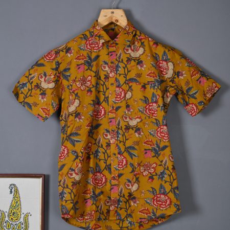 Vintage Khaki cotton Handcrafted shirt