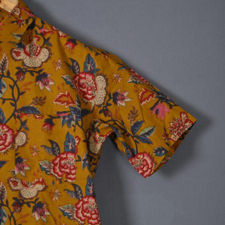 Vintage Khaki cotton Handcrafted shirt - Image 2
