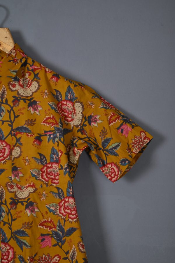 Vintage Khaki cotton Handcrafted shirt - Image 2