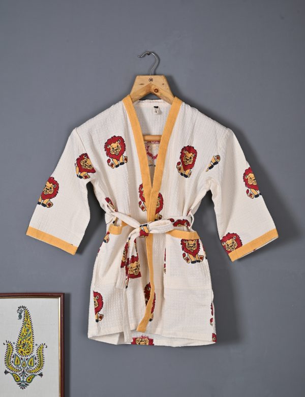 Tobby Block Printed Bathrobes