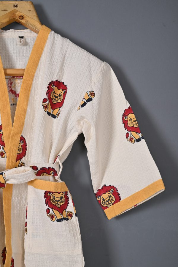 Tobby Block Printed Bathrobes - Image 2