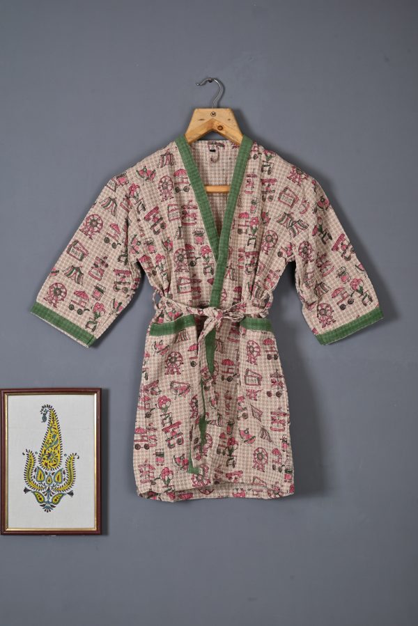Maracas Block Printed Bathrobes
