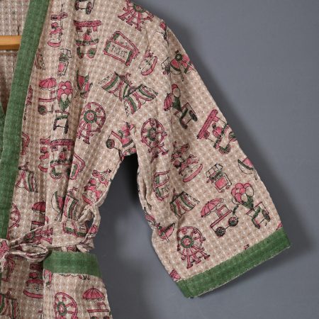 Maracas Block Printed Bathrobes - Image 2