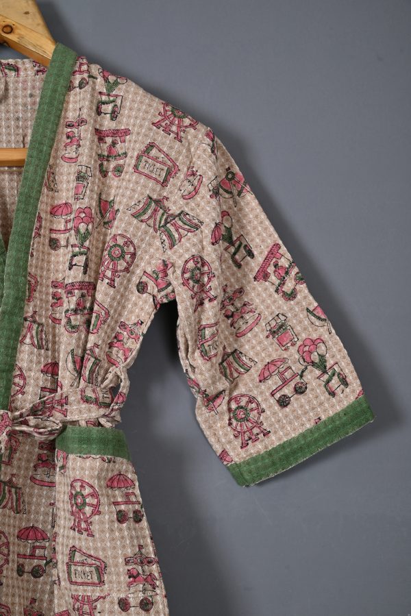 Maracas Block Printed Bathrobes - Image 2