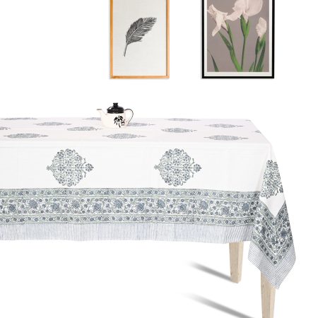 Shamrock Block Printed Table Cover