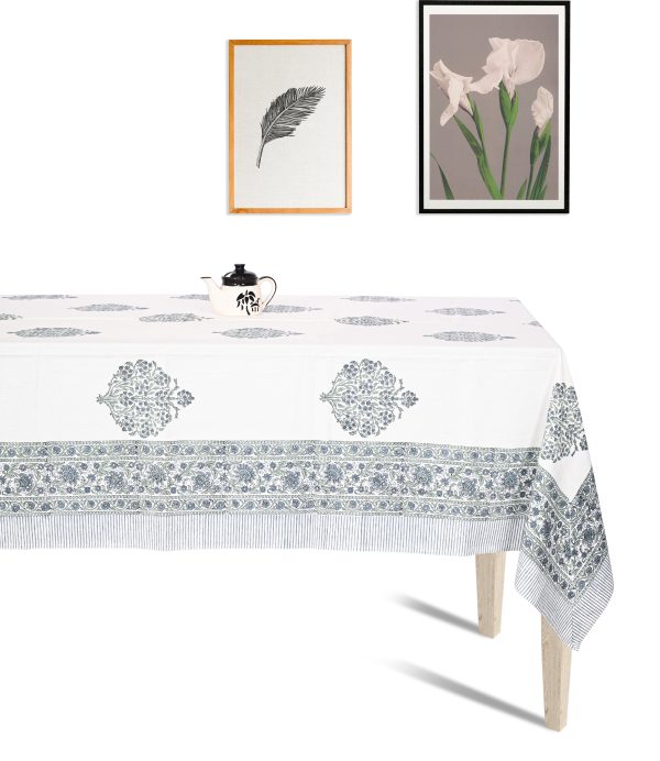 Shamrock Block Printed Table Cover