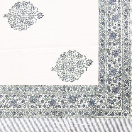 Shamrock Block Printed Table Cover - Image 2