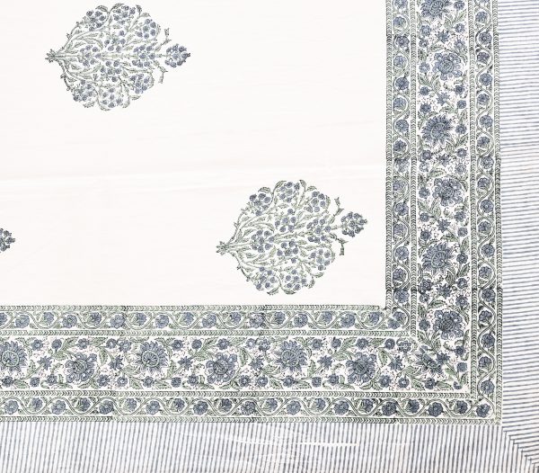 Shamrock Block Printed Table Cover - Image 2