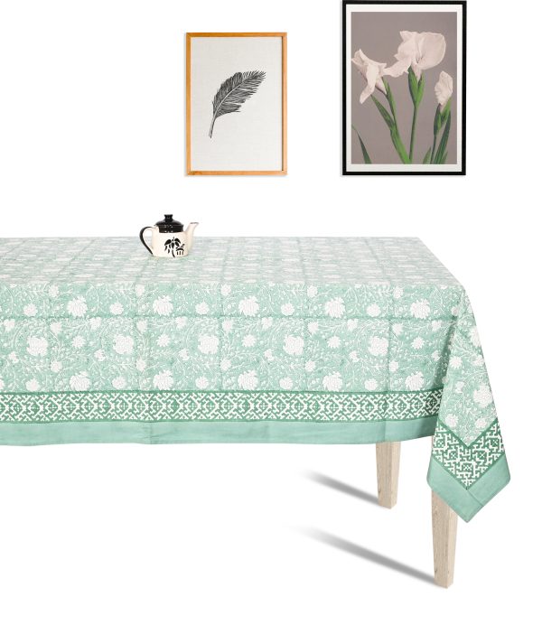Pine Bud Block Printed Table Cover